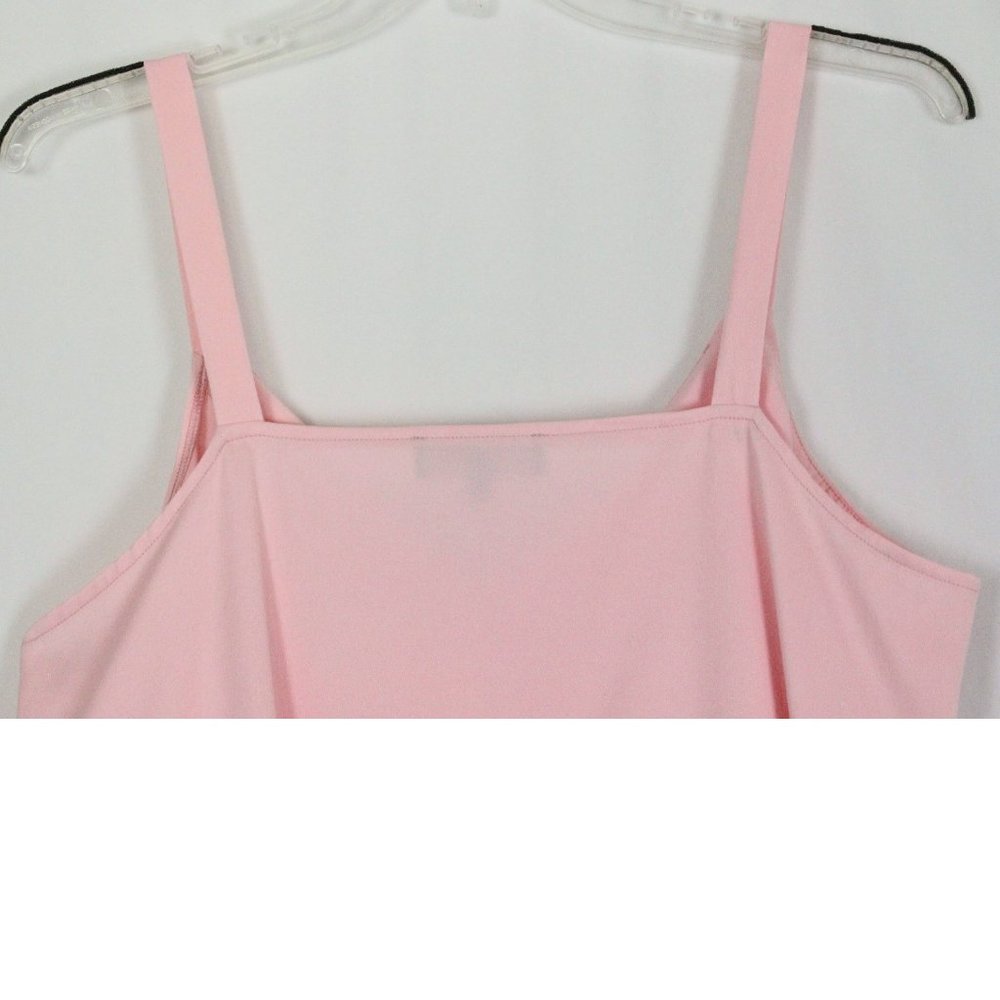 ๐HP๐NWT Eloquii Pink Layered Ruffled Top Sz 16 - Picture 9 of 12
